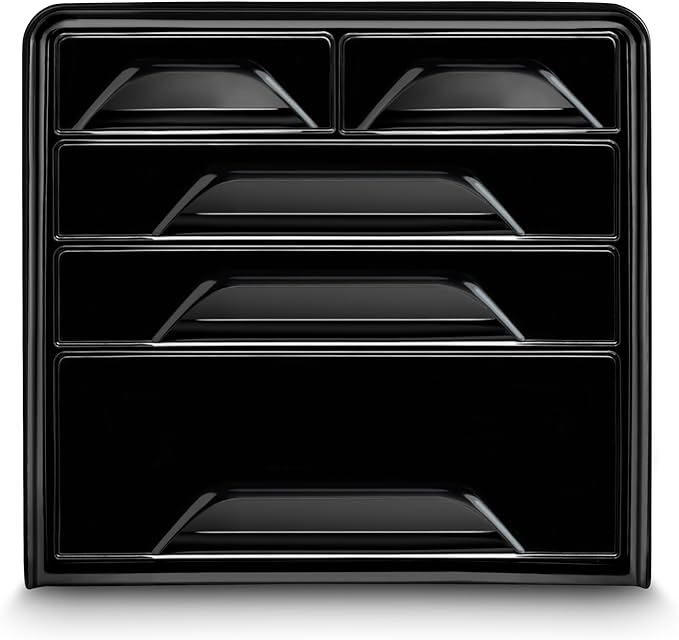 Cep S.r.l 1072130011 Filing Cabinet with 5 Drawers 360 x 288 x 270 mm Black