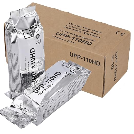 Compatible for Sony UPP-110HD, High Gloss Ultrasound Paper 110 Film/Media,110mm x 18m 10 Rolls