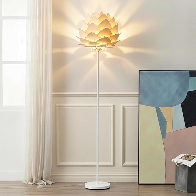 Brightech Artichoke Design Unique 68 Inch Tall Free Standing Pole LED Floor Lamp