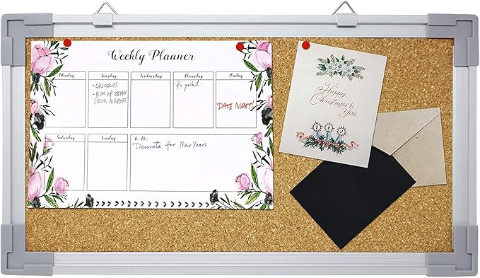 VViViD Aluminum Framed Bulletin Corkboard (8.5" x 15")