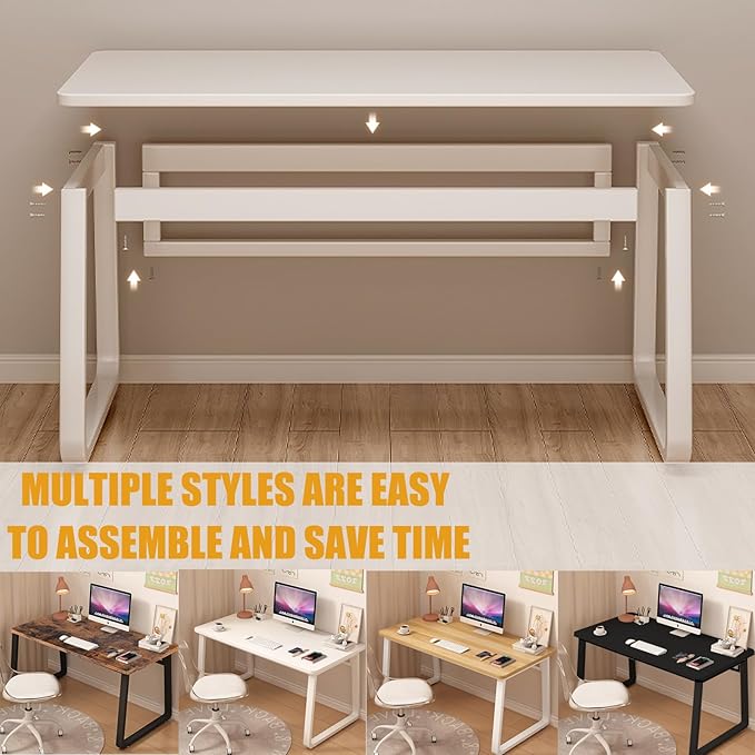 Modern Desk 47.2 Inch Computer Table Simple Style Office Writing Desk Industrial Office Table