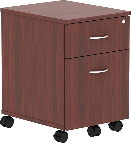 Lorell Relevance Series Mahogany Laminate Office Furniture