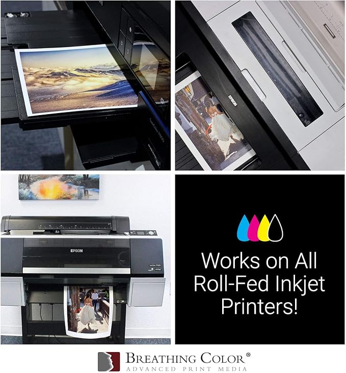 Crystalline Satin Bright White, Poly-Cotton Inkjet Canvas 24in x 40ft Roll Makes Color and Contrast Art Pop With Its Exquisite Satin Finish
