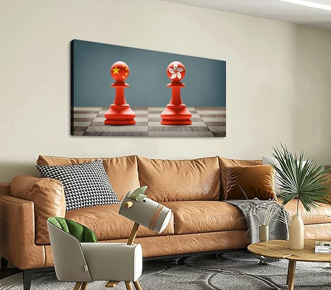 Canvas Wall Art for Living Room Bedroom China and Hong Kong Big Large Wall Art Decor Framed Painting Wall Pictures Prints Artwork Office