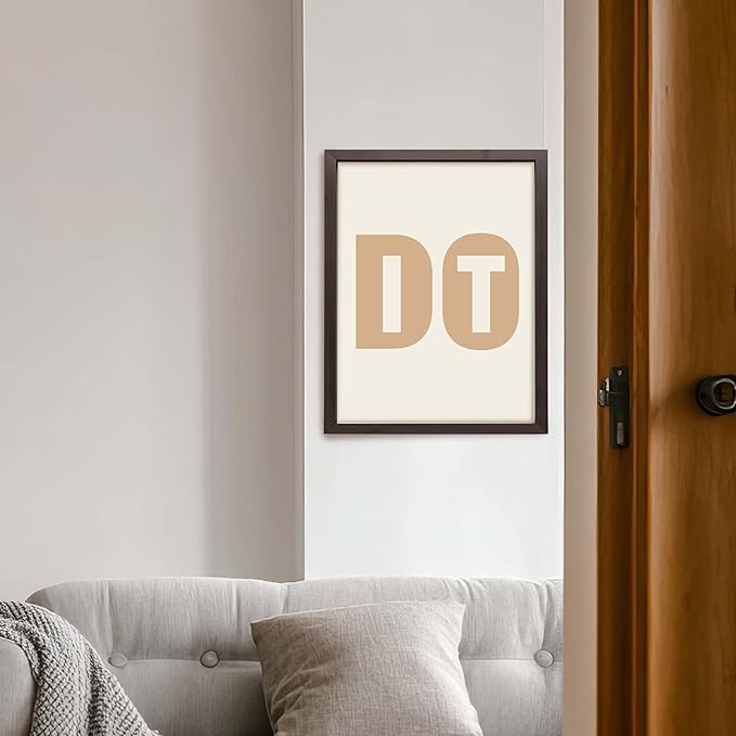 ALPINE INK CO. Do It Typography Canvas Poster - Bold Motivational Word Art - Minimal Modern Neutral Style - Office Home Studio Wall Decor - 24x32 Unframed Canvas Print