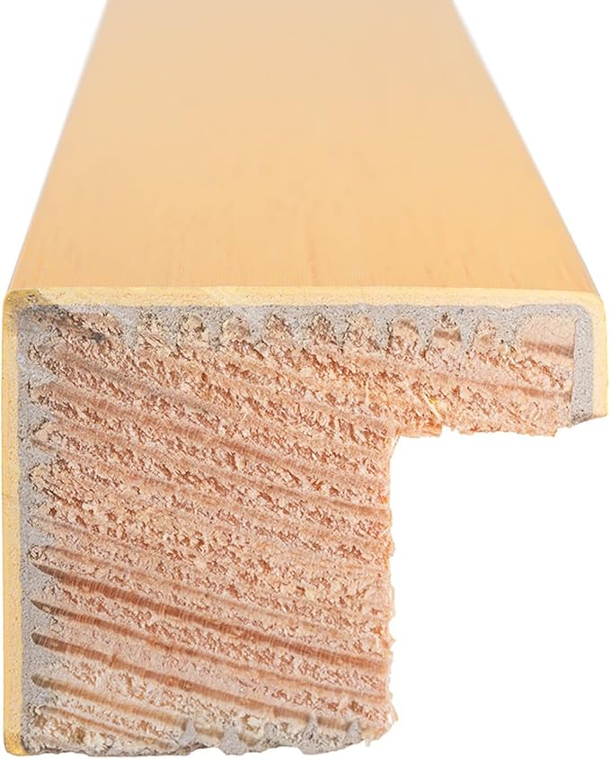 Diploma Frame Natural Wood With Oyster Shell Over Gold Double Mat - Fits 10 x 13 College Diploma (Portrait Traditional) Wall Display Made in the USA