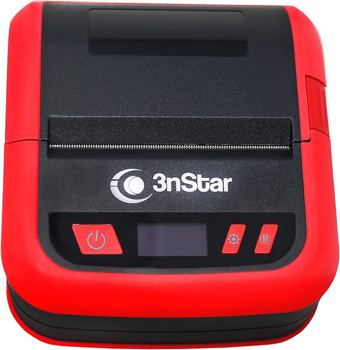 3nStar 80mm (3") Portable Direct Thermal Receipt and Label Printer Bluetooth/USB, ESC/POS, ZPL - PPT305BT