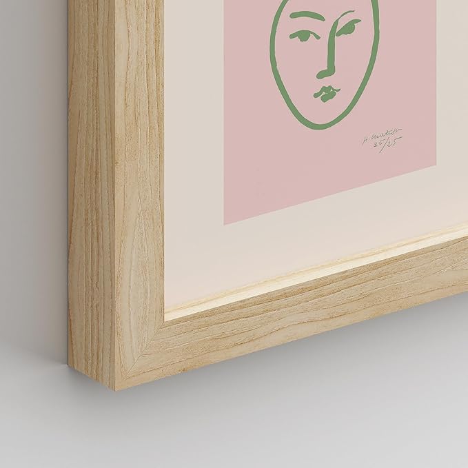 SIGNWIN Framed Poster Bathroom Decor 11"x14"x 8 Natural, Wall Art Room Decor Multicolor for Living Room, Bedroom, Office Matisse Nude Dancer Geometric Pink Jungle Plant Nature Abstract Shapes
