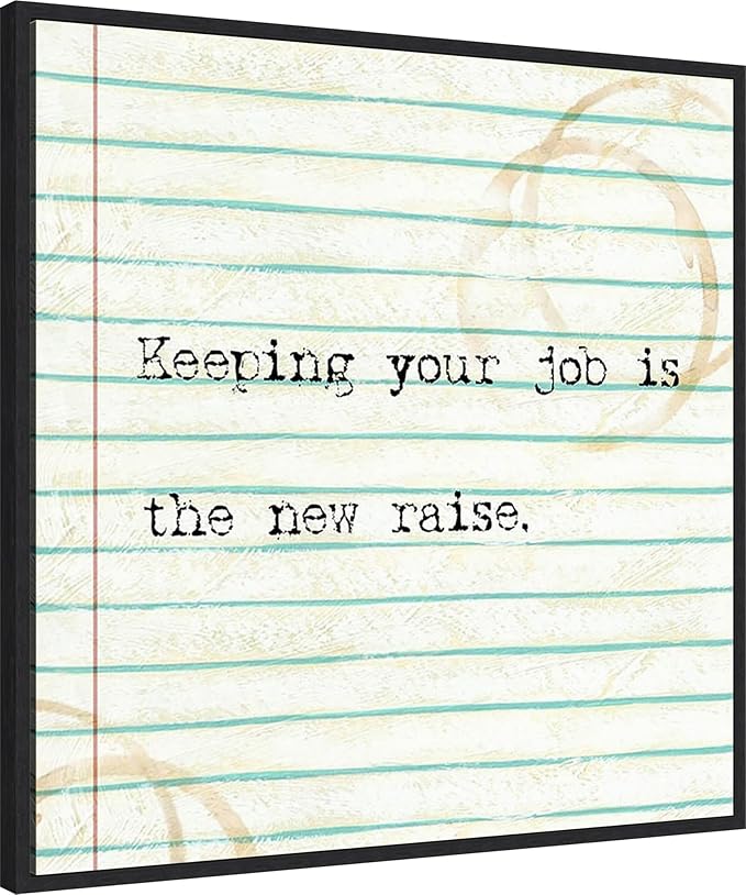 Amanti Art Framed Canvas Wall Art 30x30 Office Snark III by Studio W, Framed Wall Art Canvas, Humor Artwork, Modern Decor, Large Poster Painting for Living Room, Bedroom, Bathroom, Kitchen, Office or
