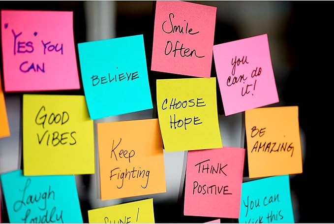 Post-it Super Sticky Notes, 15 Sticky Note Pads, 3 x 3 in, School Supplies, Office Products, Notes for Vertical Surfaces, Monitors, Walls and Windows, Assorted Colors