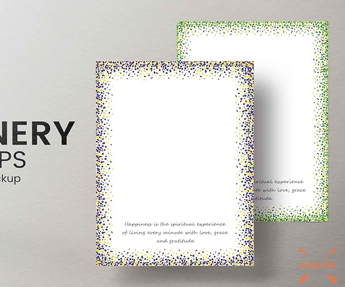 Thicker Colorful Stationery Paper, Aesthetic Paper 8.5 x 11", 48 Sheets, 6 Styles, Double Sided, Pretty Paper, Decorative Scrapbook Paper, Printer Friendly for Invitations (A - F)