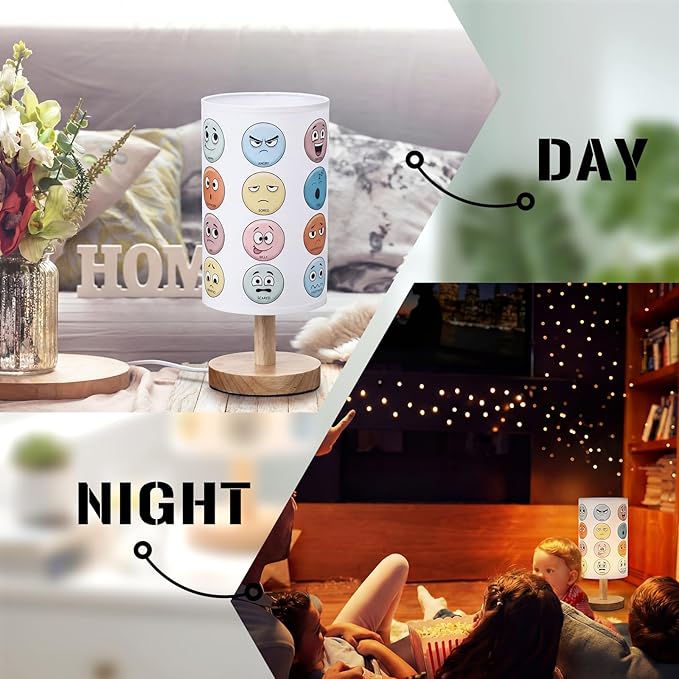 Classroom Lamp Calming Corner Decor Cozy Center 11.61 Inches Small Bedside Desk Lamp USB Rainbow Reading Book Center Supplies for Home Bedroom Playroom Nursery