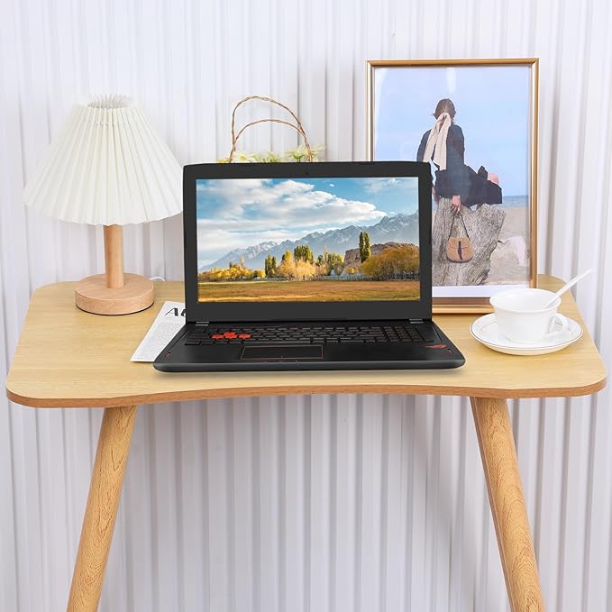 Talent Star 27 Inch Small Computer Desk, Desktop Student Study Table, Modern Wood Desk, Ergonomic Design Writing Table, Writing Desk for Home Office Workstation Wooden Color