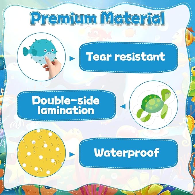 Summer Sea Animal Bulletin Board Decorations Dive into a Good Book Reading Summer Ocean Theme Classroom Back to School Bulletin Board Border Set Ocean Under the Sea Paper Cutouts for School Home Decor
