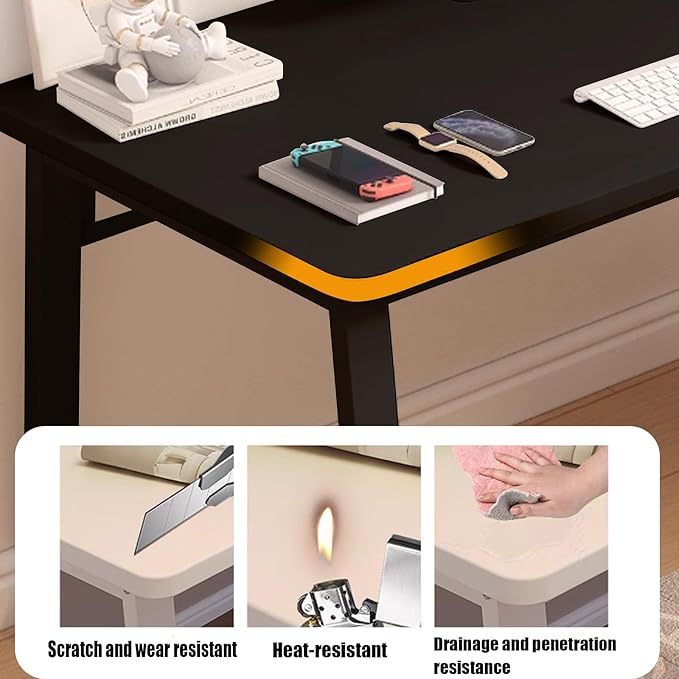 Computer Desk Modern Simple Style Desk for Home Office, 47.2 inch Small Writing Table or Bedroom