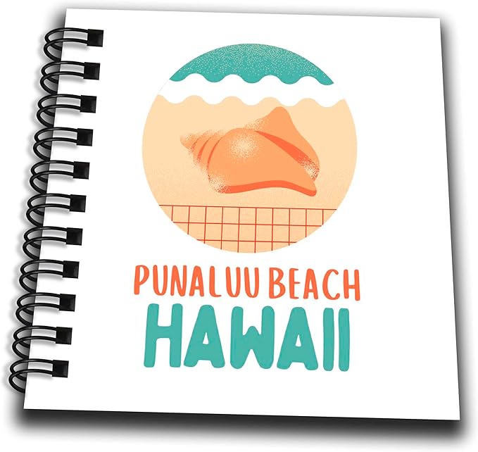 Mini Notepad 4 x 4 inch - Punaluu Beach Hawaii Travel Prints Remembrance Gift 3dRose - Rosette - Hawaii Beach