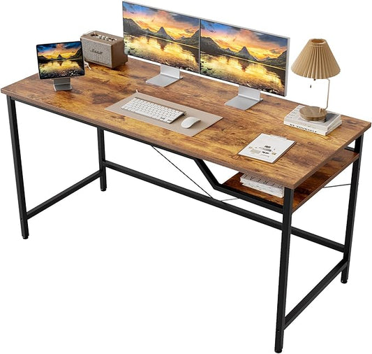 Mericonia 48 inch Computer Desk, Gaming Desk for Small Spaces, Modern Simple Style Table for Home Office, Study Student Writing Table