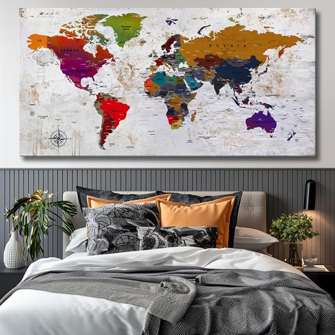 ZEYDRT Canvas Wall Art 36"x71" Wall Art for Office Living Room Home Decorations artwork Canvas Art Wall Decor Wall Decoration Vintage Office for Home Bedroom Decoration