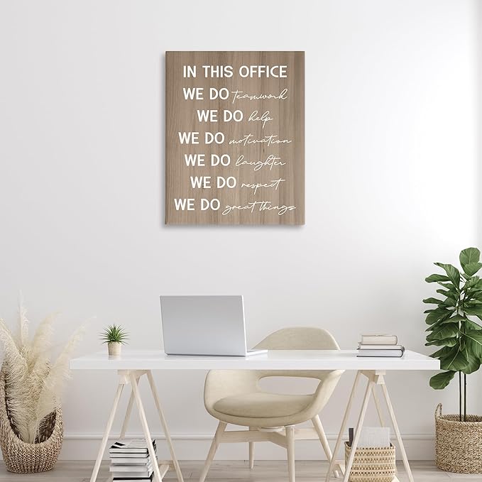 Stupell Industries In This Office Motivational Canvas Wall Art Design by Daphne Polselli, 30 x 40