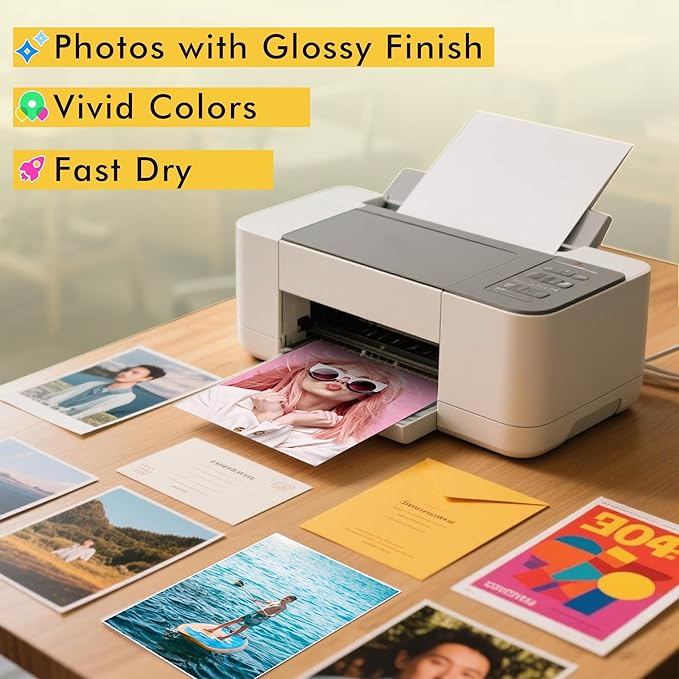 Koala Heavyweight Photo Paper High Glossy 8.5x14 Inches Legal Size for Inkjet Printing 100 Sheets 61LB