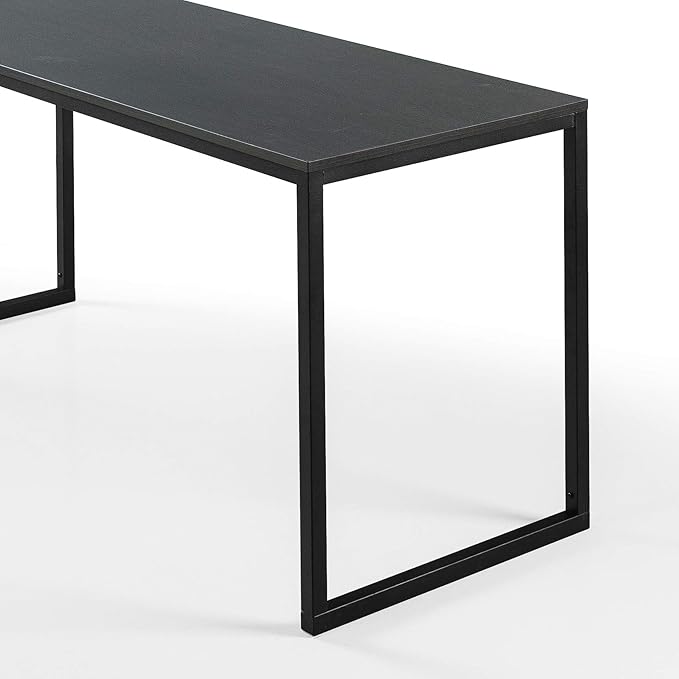 Zinus Jennifer 63 Inch Black Frame Desk, Computer Workstation, Office Desk, Easy Assembly, Deep Espresso
