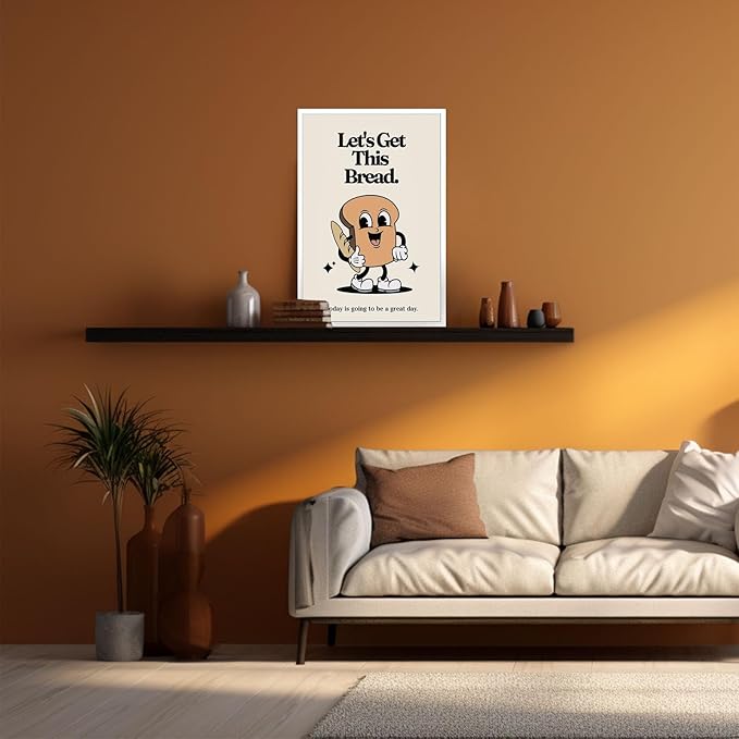 Retro Cute Motivational Canvas Posters Affirmation Positive Quote Wall Art Funny Motivational Inspirational Prints Painting For Office Bedroom Wall Decor 12x16in Unframed