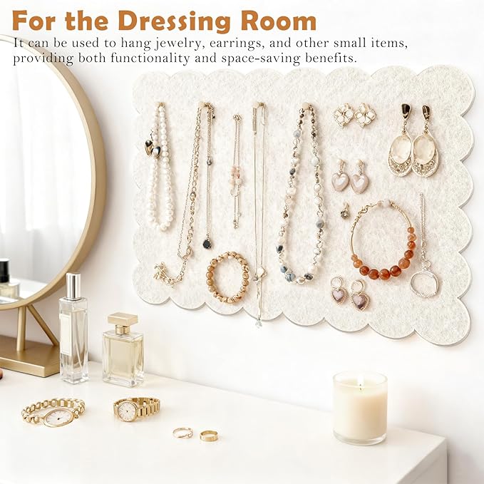 Felt Bulletin Board 36"×24" Large Pin Cork Boards for Walls Decor(with 30 Pcs Push Pins) Picture Photo Wall Display Notice Vision Board Office Supplies Accessories Kitchen,Classroom,Home,Room Decor