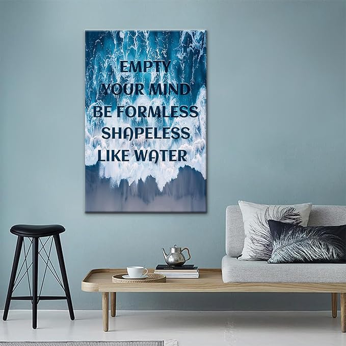 Inspirational Canvas Wall Art Motivational Poster Inspiring Canvas Painting Prints Wall Pictures for Living Room Home Office Gym Decor Framed Artwork Ready to Hang [24''Wx36''H]