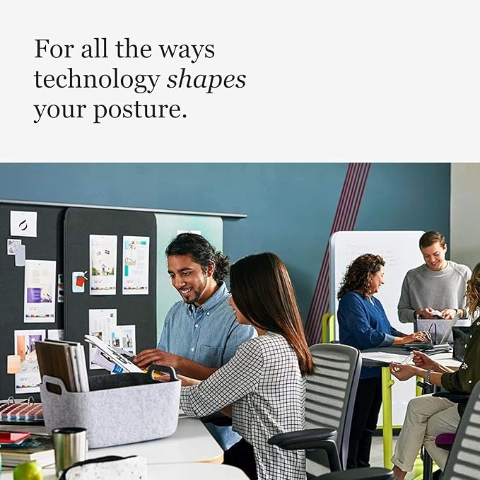 Steelcase Series 1 Office Chair - Ergonomic Work Chair with Wheels for Carpet - Helps Support Productivity - Weight-Activated Controls, Back & Arm Support - Easy Assembly - Royal Blue