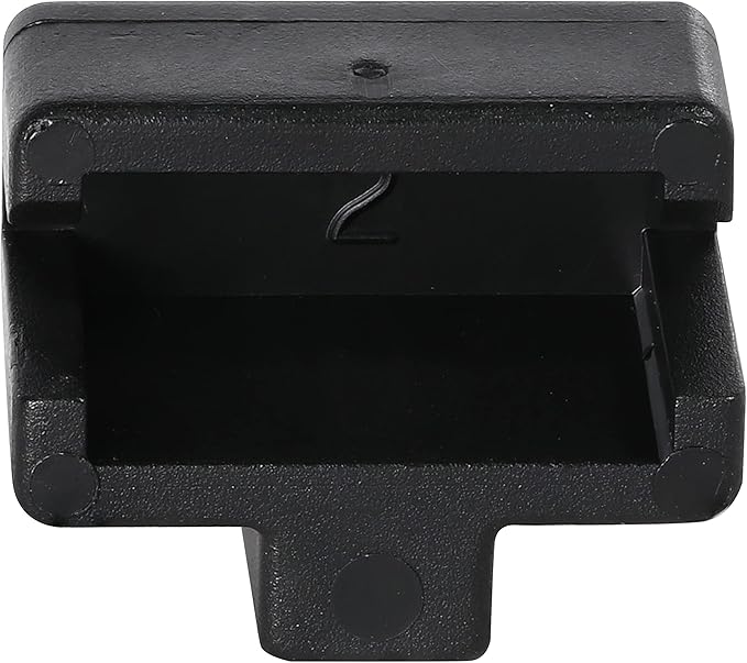 50 Pack Rok Hardware Plastic Rail Clip for Hanging File Cabinet Organizer System, Lateral Bracket, Black, R3308