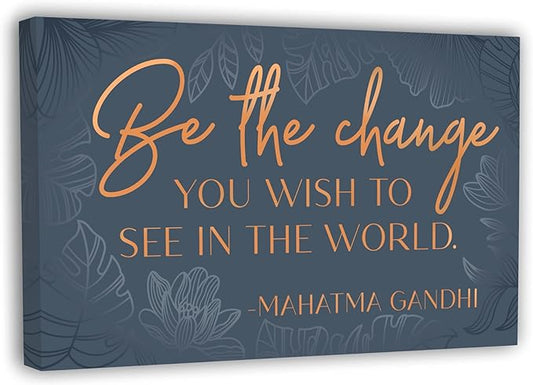 Inspirational Wall Art Framed Canvas - Wall Decor for Bedroom, Office, Living Room- 10 x 16.5 Inch Motivational Print