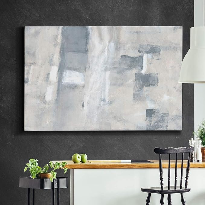 Landscape Wall Art Premium Gallery Wrapped Canvas Abstract Ocean Forest Modern Artwork Decoration for Living Room Kitchen Bathroom Office, Ready to Hang