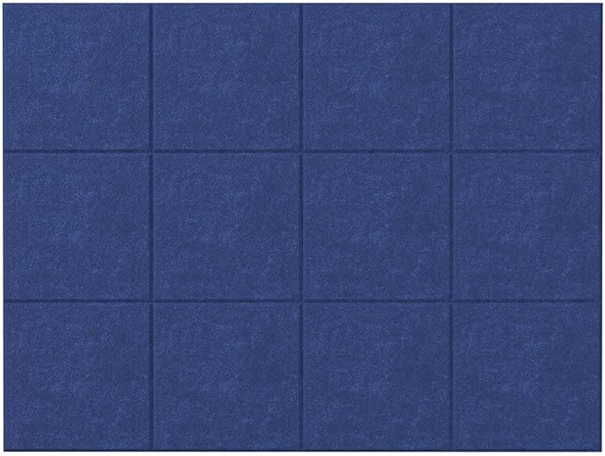 Large Cork Boards for Walls – 48" x 36" Self Adhesive Felt Wall Tiles, Ideal for Office Wall Organizing Bulletin Board, Easy to Install Cork Boards Felt Board