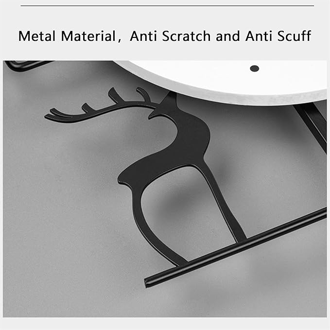 Wall Clock Modern,Large Metal Wall Clock, Non Ticking Quartz Clock for Living Room Bedroom Office Kitchen for Home Décor Clock (One Color 48 * 83cm)