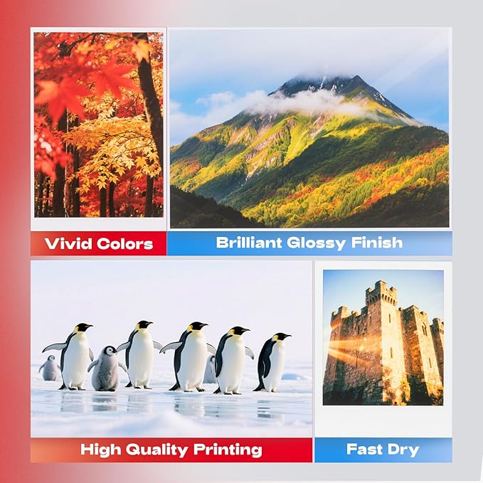 220 Sheets Photo Paper Glossy Inkjet 8.5x11 44lb 160Gsm A4 Letter Size Suitable for All Dye Ink Printers for Calendar Menu Brochure Paper Flyers Paper, Cards