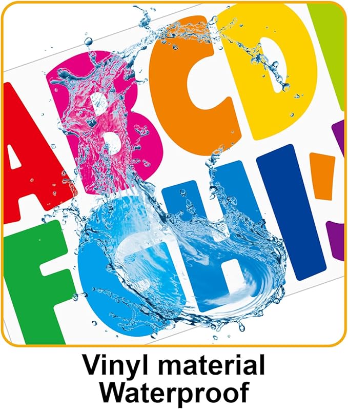 Bemeol Bulletin Board Letters 30 Sheets 3 Inch Stick on Letters Alphabet Cutout Letter for Bulletin Board Display School Classroom Home Decor(Colorful)
