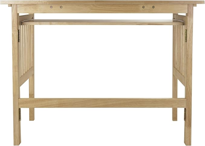 Folding Computer Desk, Beechwood