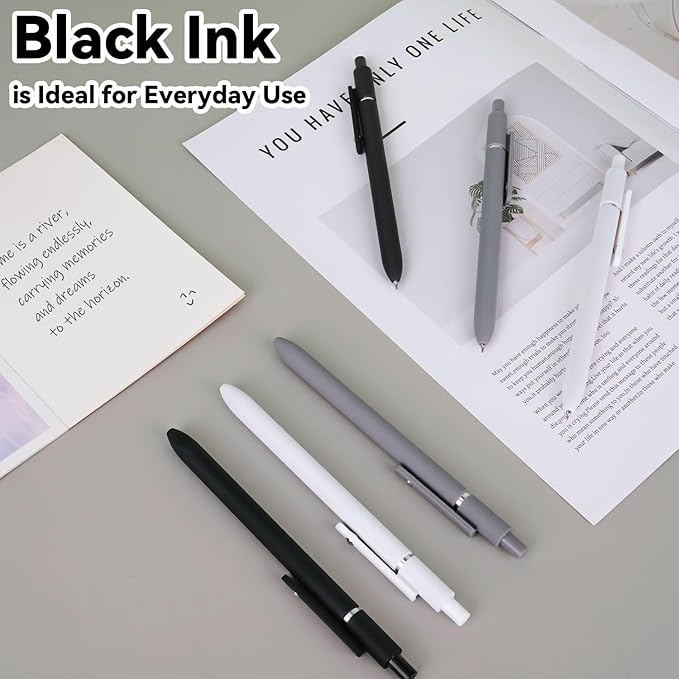 10 Pieces Gel Ink Pen Refills Replaceable Ballpoint Blue Ink Pen Refills Extra Fine Point 0.5mm Smooth Writing for Office School Supplies (Blue Ink)