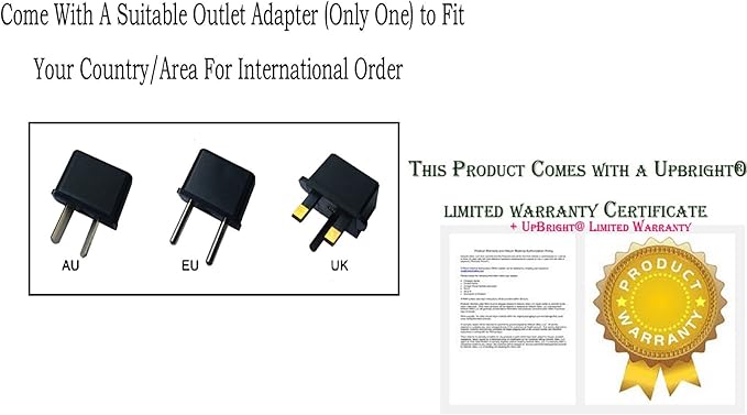 UpBright 24V AC/DC Adapter Compatible with Govee H6076 H6075 LED Floor Lamp Music Sync 24W 2000 Lumen Smart Modern Standing Works Alexa 2200-6500K Adjustable Warm White Black Power Supply Cord Charger