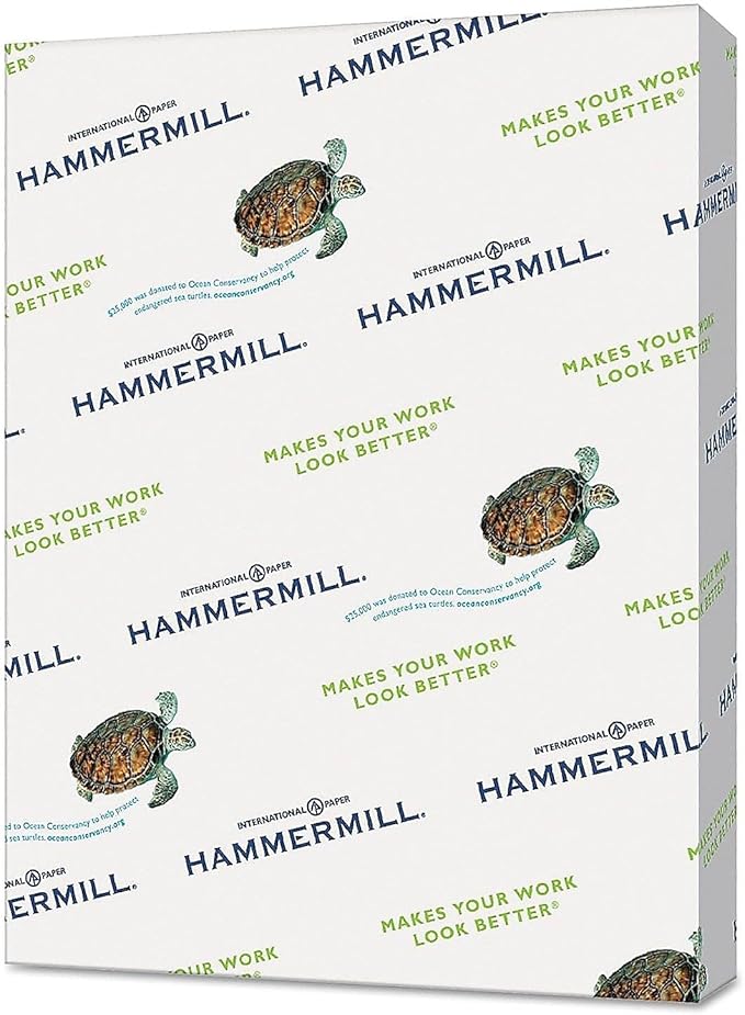 Hammermill 103309CT Recycled Colored Paper, 20lb, 8-1/2 x 11, Blue, 5000 Sheets/Carton
