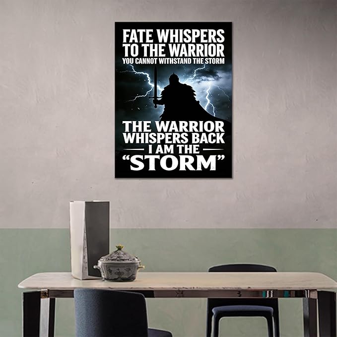 Inspirational Quotes Wall Decor Conquer Challenge Framed Canvas Art 24x18 Inch Daily Motivation Workout Posters for Home Gym Bedroom Decor Entrepreneur Mindset Picture