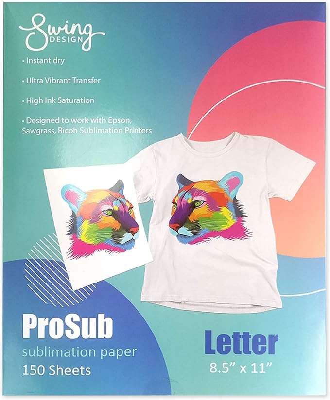 Premium Sublimation Heat Transfer Paper 8.5" x 11" - 150 Sheets