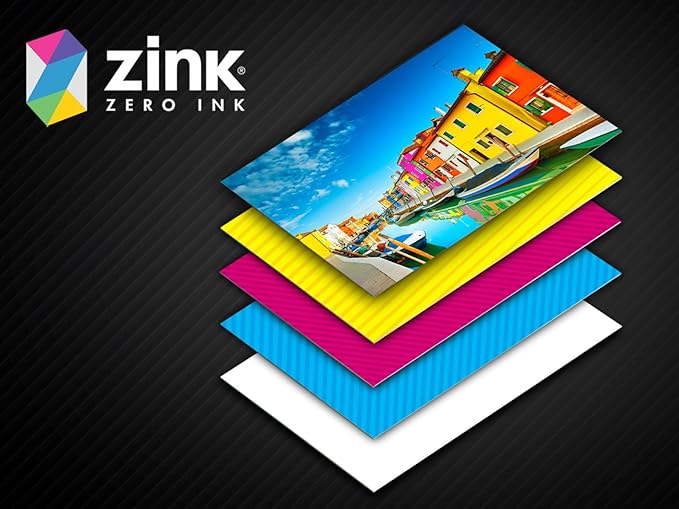 HP Sprocket 2.3 x 3.4 Premium Instant Zink Sticky Back Photo Paper (50 Sheets) Compatible with HP Sprocket Select and Plus Printers.