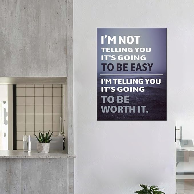 Inspirational Entrepreneur Quotes With Words Wall Art Motivational Positive Painting Prints on Canvas Modern Inspiring Posters Prints Artwork Home Office Bedroom School Wall Decor [18''Wx24''H]