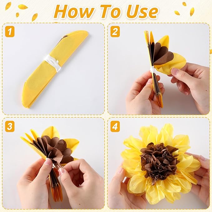 Spring Sunflower Truck Bulletin Board Decorations with 3D Tissue Paper Pompoms Sunflower Themed Plaid Borders Yellow Summer Sunflower Cutouts Back to School Teacher Supplies School Office Wall Decor