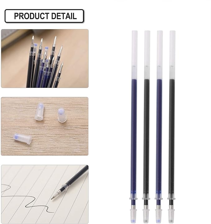 MiSiBao Gel Ink Rollerball Pens Refills Medium Point Pens Refill Work Pen Smooth Writing for Office, Pack of 20 (15 Black Ink and 5 Blue Ink)
