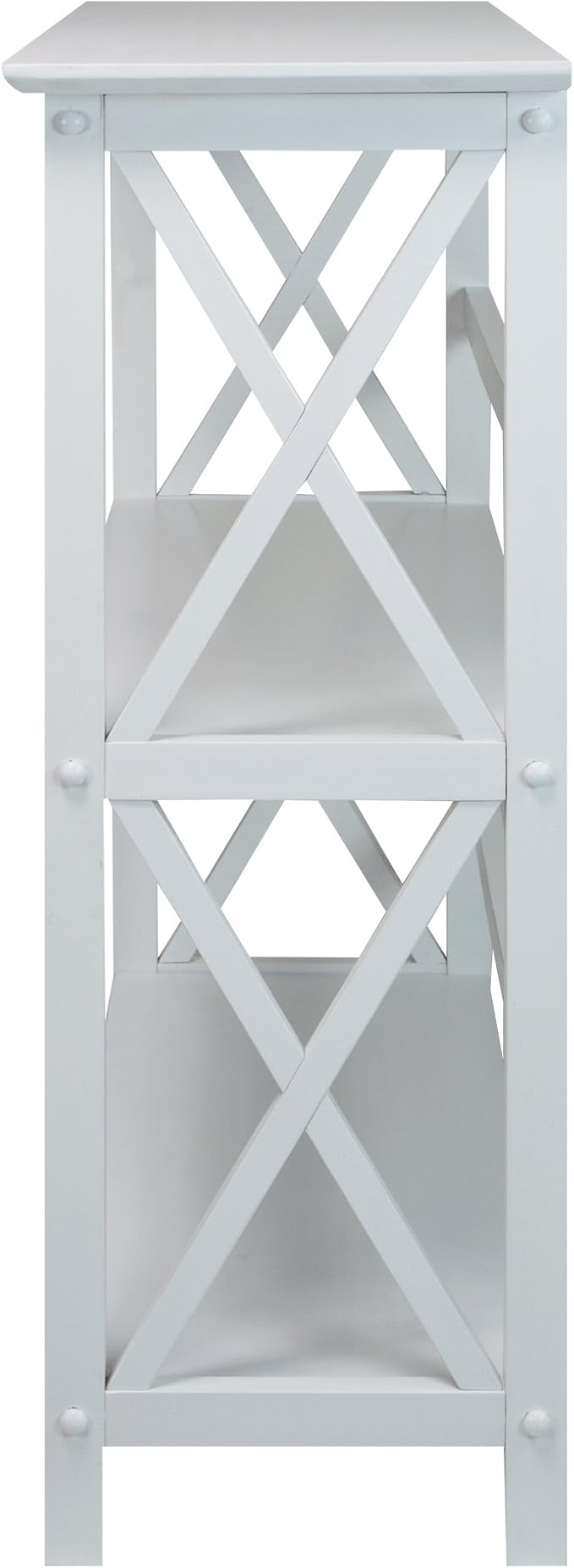 Casual Home Montego 3-Shelf Bookcase, White