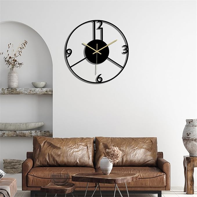 Wall Clock Accurate Timekeeping Wall Clock Not Ticking Battery Operated Wall Clock Minimalistic Wall Clock for Kitchen Offices Clock (Jscc001 A)
