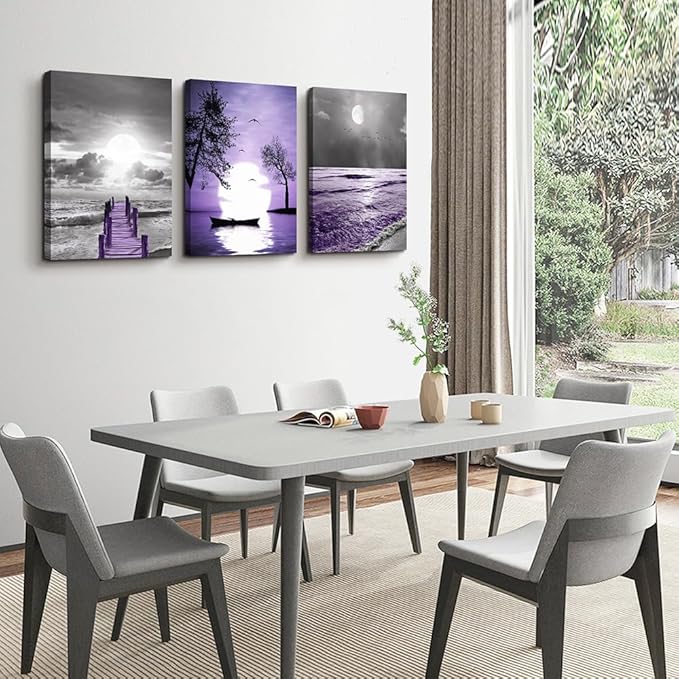 Black and white scenery yellow sunflower Canvas Prints Wall Art for Living Room kitchen Wall Artworks Bedroom Decoration, 3 piece Home bathroom Wall decor posters flowers Pictures wall painting