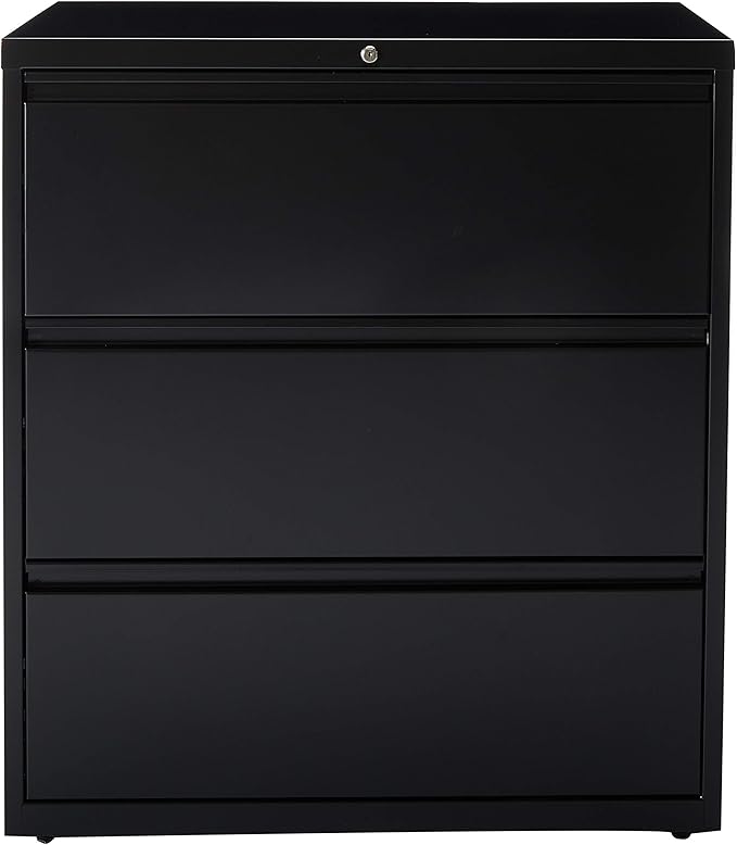 Lorell LLR88028 Lateral File Cabinet, Black